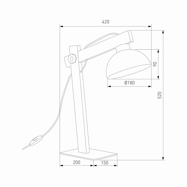 Настольная лампа TK Lighting 5347 Oslo изображение 2 Настольная лампа TK Lighting 5347 Oslo Фото № 2