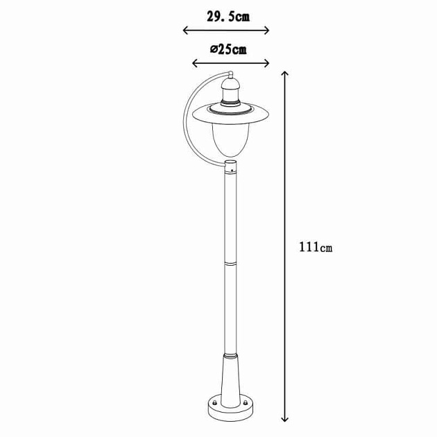 Уличный светильник Lucide Aruba 11873/01/97 изображение 2 Уличный светильник Lucide Aruba 11873/01/97 Фото № 2
