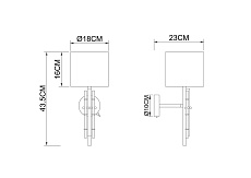 Бра Arte Lamp Taygeta A4097AP-1CC 1