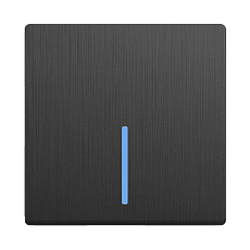 Выключатель Werkel одноклавишный проходной с подсветкой графит рифленый W1112104 4690389158421 5