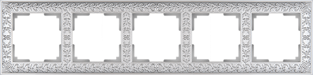 Рамка Werkel Antik на 5 постов жемчужный WL07-Frame-05 4690389063534 изображение 2 Рамка Werkel Antik на 5 постов жемчужный WL07-Frame-05 4690389063534 Фото № 2