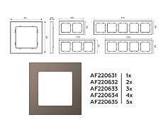 Рамка AMBRELLA VOLT AF220635 3
