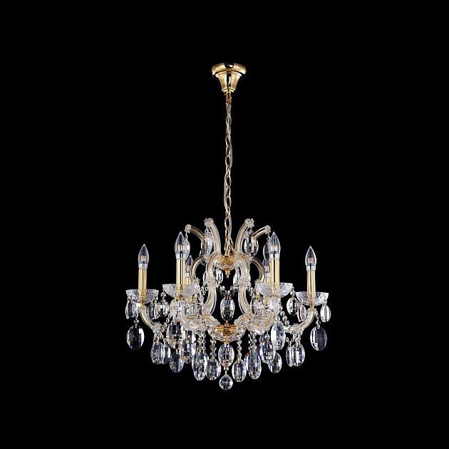 Подвесная люстра Crystal Lux Hollywood SP6 Gold Фото № 1