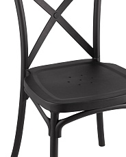 Кухонный стул Stool Group Кроссбэк пластиковый черный Y030 black 1