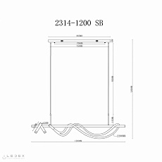 Подвесной светильник iLedex Cross 2314-1200 SB 1