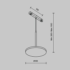 Трековый светодиодный светильник Maytoni Technical Magnetic Exility Plato TR123-2-15W3K-B 1