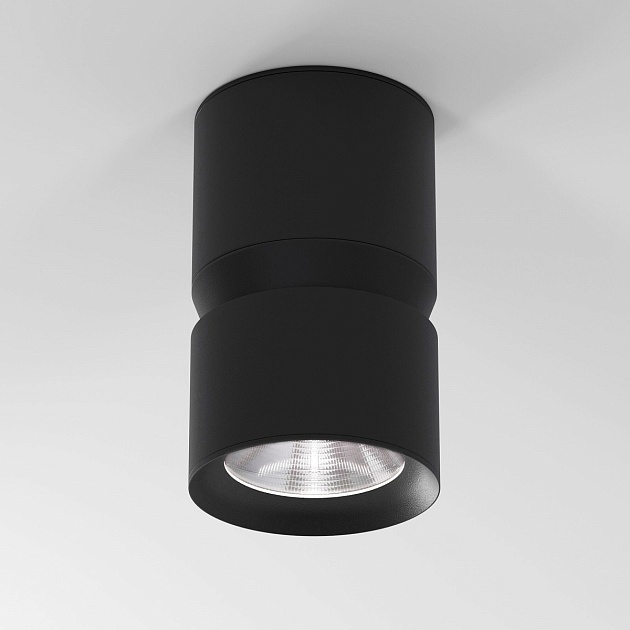 Потолочный светодиодный светильник Elektrostandard Kayo 25049/LED 12W 4000К черный a064729 фото 