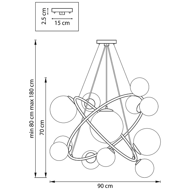 Подвесная люстра Lightstar Croco 815417 изображение 2 Подвесная люстра Lightstar Croco 815417 Фото № 2
