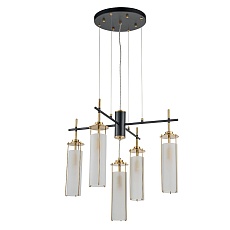 Подвесная люстра Indigo Torcia 11038/5P Brass V000419 3