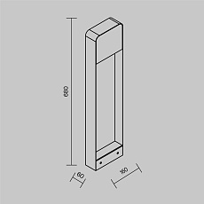 Ландшафтный светодиодный светильник Maytoni Outdoor Porte O481FL-L7B3K 1