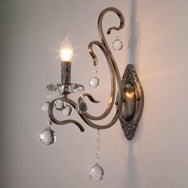 Бра Eurosvet 12505/1 античная бронза Strotskis Фото № 4