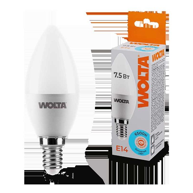 Светодиодная лампа WOLTA 25WC7.5E14 изображение 1 Светодиодная лампа WOLTA 25WC7.5E14 Фото № 1