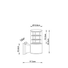 Уличный настенный светильник Arte Lamp Tokyo A5315AL-1BK 1