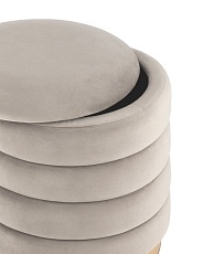 Пуф Stool Group Франсис велюр светло-серый vd-fransis-b25 2