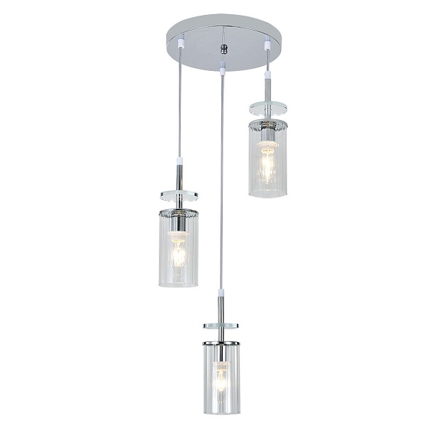 Подвесная люстра Escada Avolto 10191/3 Chrome изображение 4 Подвесная люстра Escada Avolto 10191/3 Chrome Фото № 4