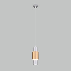 Подвесной светодиодный светильник Eurosvet Bento 50204/1 матовое серебро/матовое золото 2