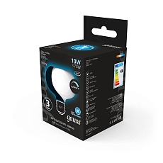 Лампа светодиодная филаментная диммируемая Gauss E27 10W 4100К матовая 1017802210-D 4