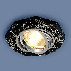 Встраиваемый светильник Elektrostandard 2040 MR16 BK/SL черный/серебро a031540