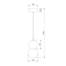 Подвесной светильник Eurosvet Polar 50251/1 LED серый 2