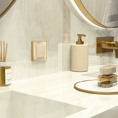 Рамка Werkel Baguette на 1 поста айвори/латунь W0012851 4690389185731 2