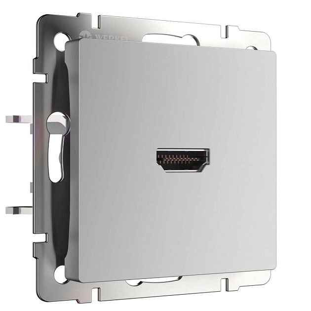 Розетка HDMI Werkel серебряный WL06-60-11 4690389110993 изображение 1 Розетка HDMI Werkel серебряный WL06-60-11 4690389110993 Фото № 1