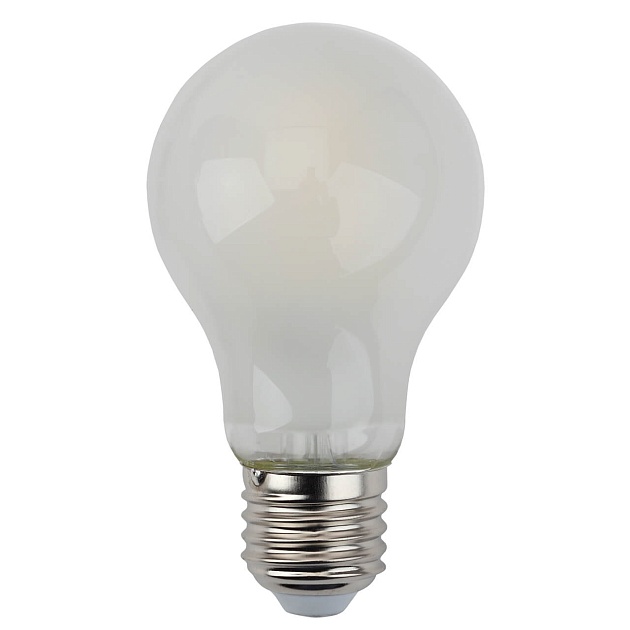 Лампа светодиодная филаментная ЭРА E27 7W 2700K матовая F-LED A60-7W-827-E27 frost Б0035031 фото 