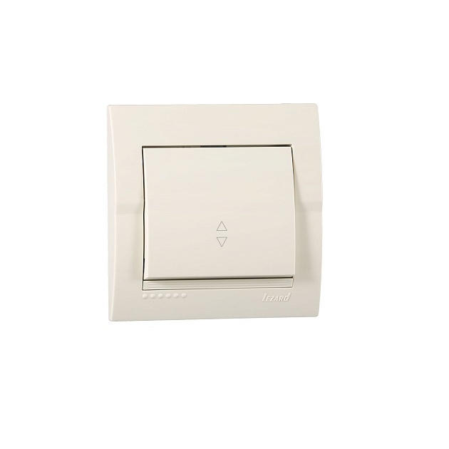 Выключатель проходной Lezard Deriy кремовый 702-0303-105 Фото № 1