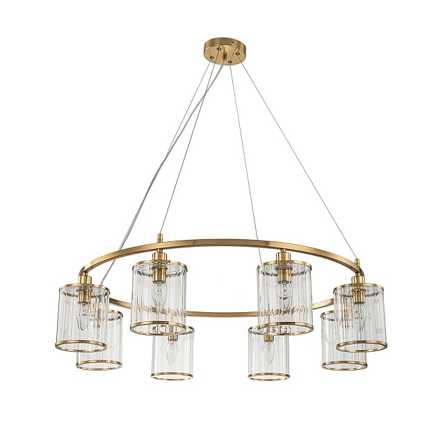 Подвесная люстра Indigo Dante 13022/8P Brass V000406 изображение 4 Подвесная люстра Indigo Dante 13022/8P Brass V000406 Фото № 4