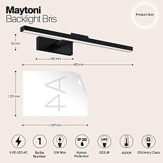 Подсветка для картин Maytoni Bris MIR008WL-L12B4K 1