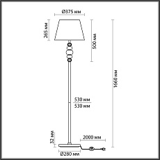 Торшер Odeon Light Exclusive Sochi 4896/1F 5