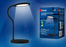 Настольная лампа Uniel TLD-553 Black/LED/400Lm/4500K/Dimmer/USB UL-00003339 1