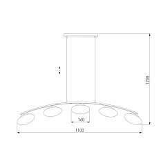 Подвесная люстра TK Lighting 3179 Marika 1
