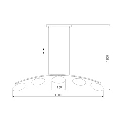 Подвесная люстра TK Lighting 3179 Marika 1