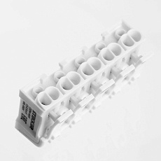 Клемма монтажная Stekker, LD294-4005, для подключения фазных проводников, 5 контактных групп (3 ввода, 3 вывода на полюс) 32956 2