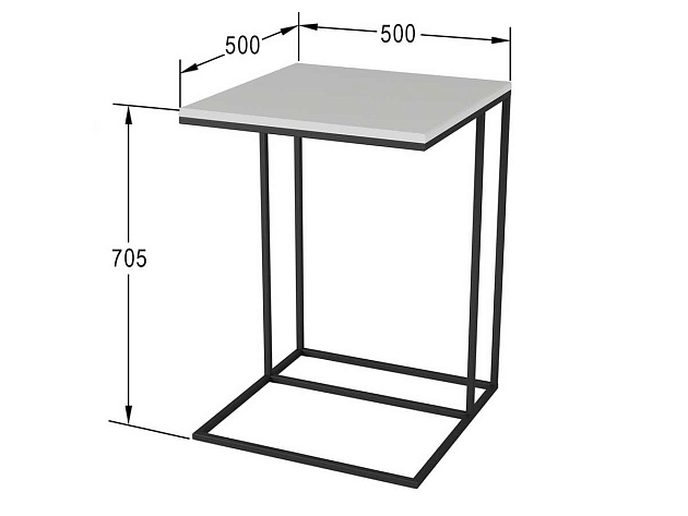 Приставной стол Мебелик Хайгрет 006724 изображение 3 Приставной стол Мебелик Хайгрет 006724 Фото № 3