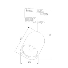 Трековый светильник TK Lighting 4497 Tracer Graphite Black1 2