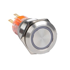 Кнопка S-Pro67 19 мм без фикс. с синей подсв. 230В EKF PROxima s-pro67-141