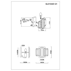 Бра Evoluce Giano SLE103401-01 1