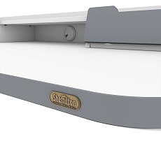 Письменный стол Sheffilton SHT-TU9-2/TT31 120/65 ЛДСП темный орех/белый шагрень/серый 2726442503 3