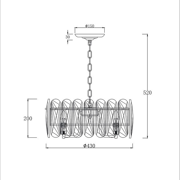 Подвесная люстра Escada Arabana 2114/6S Gold изображение 2 Подвесная люстра Escada Arabana 2114/6S Gold Фото № 2