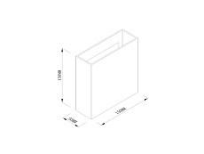 Декоративная накладка настенного светильника Lumker Форма GW-LVC150-GR 045686 1