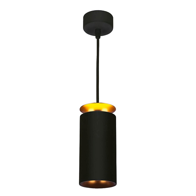 Подвесной светодиодный светильник Elektrostandard DLS021 9+4W 4200К черный матовый/золото a045504 фото 