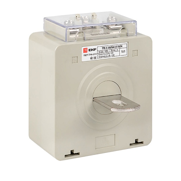 Трансформатор тока ТТЕ-A-300/5А с клеммой напряжения класс точности 0,5 EKF PROxima tte-S-300 Фото № 1