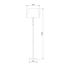 Торшер Eurosvet Sortino 01072/1 золото 1