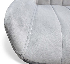 Барный стул Sheffilton SHT-ST37/S93 серое облако/корич.брашир./черный муар 2349873301 1