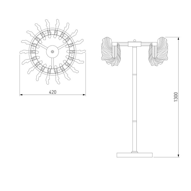 Торшер Bogates Farfalla 80510/1 Фото № 4