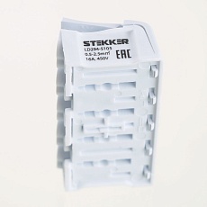 Клемма монтажная с/з Stekker для подключения фазных проводников, 5 контактных групп (3 ввода, 3 вывода на полюс), LD294-5105 32959 2