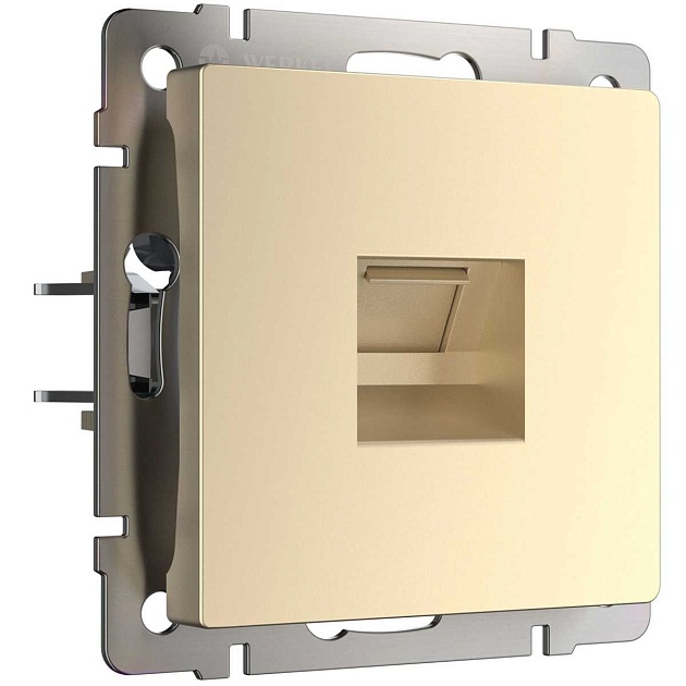 Розетка Werkel Ethernet RJ-45 шампань W1181011 4690389157479 изображение 1 Розетка Werkel Ethernet RJ-45 шампань W1181011 4690389157479 Фото № 1