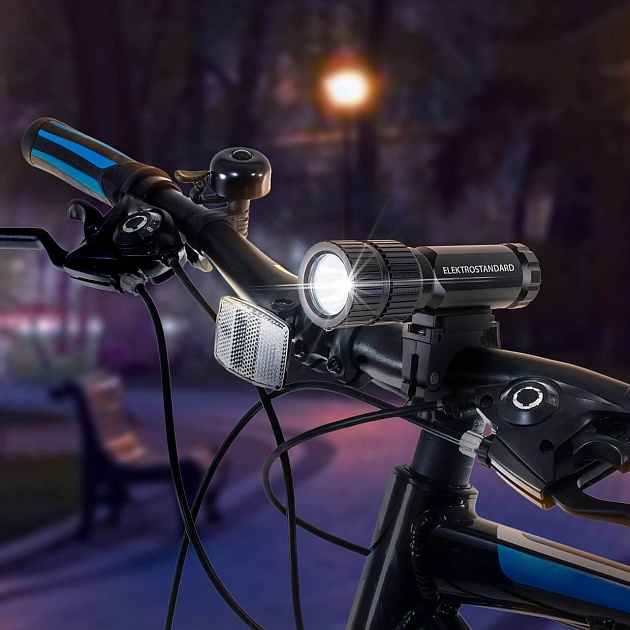 Велосипедный светодиодный фонарь Elektrostandard Vector от батареек 120х36 60 лм a041370 фото 4