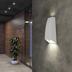 Уличный настенный светодиодный светильник Elektrostandard Forw 1016 Techno белый a057011 1